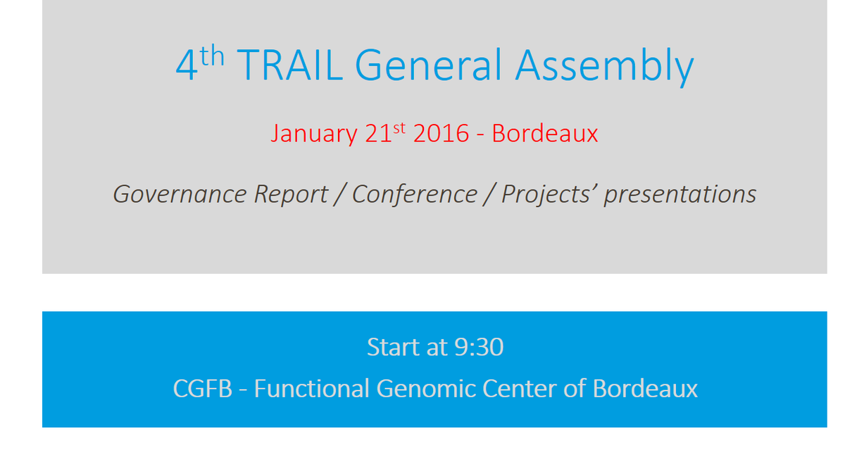 4th TRAIL General Assembly